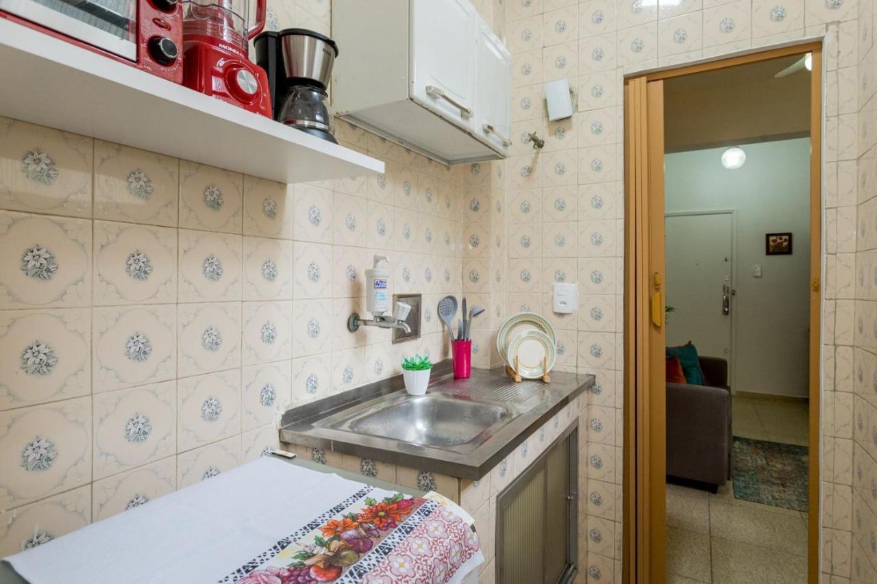 Conforto E Relax, Caminhando Para A Praia De Copacabana, Quarto E Sala, Completo, Com Wi Fi, Cozinha, Ar Condicionado Rio de Janeiro Eksteriør billede
